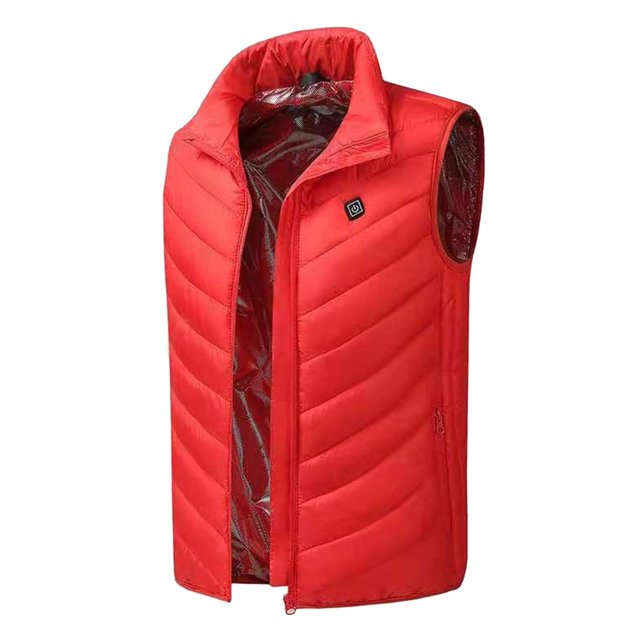Comfortable Heated Vest 10 Hours Battery Life for Winter Running Snowmobile - rojo XXXXL Soledad chaleco calefactado