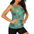 thumbnail image 2 of Lsque Cute Animals Printed Workout Tank Tops for Women, Athletic Sports Tank Tops, Compression Sleeveless Dry Fit Shirts,Sleeveless Yoga Shirt-XX-Large, 2 of 9