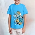 thumbnail image 2 of TOWED22 Big Boys T-Shirts 2T-8 Year Short Sleeve Crew Neck Tees Graphic Print Casual Tops(Sky Blue,5-6 Y), 2 of 4