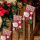 thumbnail image 5 of Adornos navideños, medias navideñas, Papá Noel, muñeco de nieve, reno, personaje navideño con puños de piel sintética, adornos navideños y accesorios de fiesta., 5 of 9