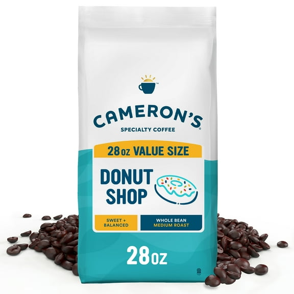 Cameron's Coffee Donut Shop Medium Roast Whole Bean Coffee - 28 oz