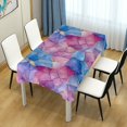 thumbnail image 4 of Yayeee Tablecloths 54" x 54" Rectangle Wrinkle Resistant Party Table Cover, Watercolor Blue Marble Pattern, 4 of 8