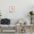 thumbnail image 2 of Stupell Industries Fluffy Bunny Rabbit Talking Green Rotary Phone Graphic Art Black Framed Art Print Wall Art, Design by Amelie Legault, 2 of 5