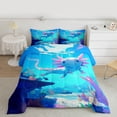 thumbnail image 2 of Homewish Kawaii Animal Salamander Full Size Comforter Sets 3-Piece for Boys Girls,Ocean Axolotl Bedding Comforter Set,Cartoon Marine Wildlife Lightweight Bedding Sets,Super Cozy Room Decor, 2 of 8