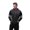Black/Charcoal, variant on CULTURA Men's Light Weight Active Hooded Sweater For Gym & Running, Athletic Hoodie, Full Zipper - Heather Grey/Black, Small