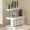white and silver, variant on Pekkaxy 4-Color Utensil Drying Rack, 9.84 Inches Tall with Steel Frame, Provides Hygienic Storage for Knives and Chopsticks, Great for Small Kitchen Spaces