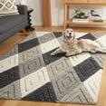 thumbnail image 3 of SAFAVIEH Natura Glenda Geometric Area Rug, Anthracite, 8' x 10', 3 of 11