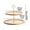 Beige #2, variant on Double-Layer Wooden Cake Stand | European Style Dessert Display Tray | Fruit & Snack Serving Platter | Kitchen & Dining Room Decoration