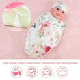 thumbnail image 3 of Anti-shock Baby Wrap, Breathable Absorb Sweat Skin-friendly Baby Wrap Beautiful Cute  For Photo Prop For 0 To 3 Months For Daily Wear, 3 of 8