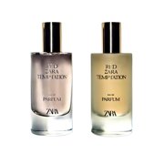 Zara Red Temptation + Hair Mist Limited Edition Perfume Set for Women Warm Spicy Floral Amber Scent with Bitter Orange Saffron and Jasmine Notes Eau de Parfum 2x50ml (1.7 fl. oz.)
