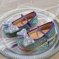 thumbnail image 2 of Cathalem Sandals for Girls Toddler Little Big Kid Girls Wedding Princess Sandals (Purple,2.5), 2 of 6