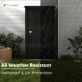Patiowell 3 x 3 FT Outdoor Storage Metal Shed, Small Garden Tool ...
