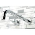thumbnail image 3 of Kingston Brass KS8051ML Milano Two-Handle Wall Mount Roman Tub Faucet, Polished Chrome, 3 of 7