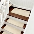 thumbnail image 6 of PURE ERA 2' x 3' Stair Tread Landing Mat Carpet Indoor Doormat Floor Mat Area Rug Self-adhensive Non-slip Back (Light Beige,24 in.x36 in.), 6 of 7