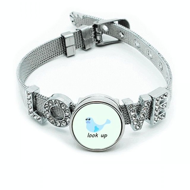 Lindo póster. Pulsera pulsera pulsera de cristal amor pulsera ajustable