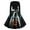 1-Gray, variant on Halloween Pumpkin Print Dress for Women Vintage Full Skirt Casual Fall Dress Gothic Spooky Holiday Costume