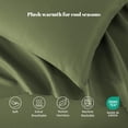 thumbnail image 3 of Sonive 140gsm Bed Sheet Set Twin, 3 Pieces Brushed Microfiber Cozy & Warm Bedding Set, Green, 3 of 8