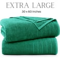 thumbnail image 2 of Casa Platino Quick Dry Bath Towels Set of 2 - Extra Large, Soft Towels for Spa, Gym, Home & Everyday Use - Emerald, 2 of 7