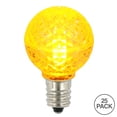thumbnail image 2 of Vickerman G30 LED Yellow Bulb E12 Nickel Base, 120V, .6 Watts, package of 25, 2 of 2