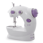 Mini Portable Dual Speed Sewing Machine for Beginners Kids Girls Household Travel Dorm Light White