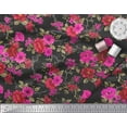 thumbnail image 3 of Soimoi Cotton Duck Fabric Leaves & Floral Printed Craft Fabric by The Yard 42 Inch Wide, 3 of 3