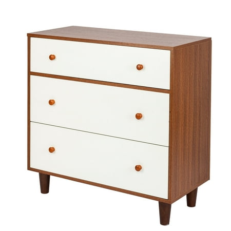 Three-tier Drawer Bedside Cabinet Night Table (Best Wood For Cabinet Drawers)
