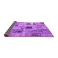 thumbnail image 2 of Ahgly Company Indoor Square Patchwork Purple Transitional Area Rugs, 6' Square, 2 of 4