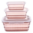thumbnail image 1 of Contenedores de Pascua para llevar a casa, organizadores de alimentos para almacenar frutas, contenedores para almacenar papas fritas para la despensa, 3 recipientes para frutas con sopera, 1 of 8
