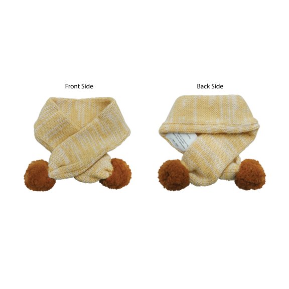 Best Furry Friends Sweater Scarf for Dogs or Cats, Wheat, Small/Medium