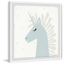 Marmont Hill Sleeping Unicorn Framed Wall Art