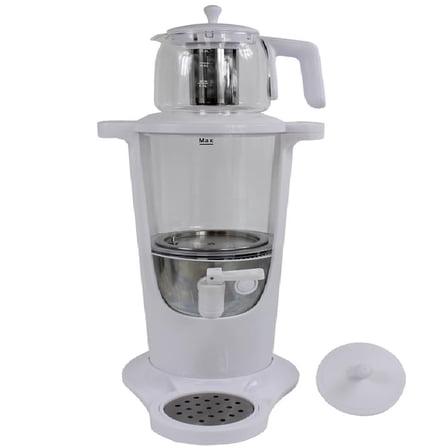 Electric Samovar Tea Maker Kettle 4.2L Glass Teapot 110V 1000W Auto Shut Off