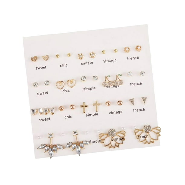 atletismoshop2018 de tuerca Corazón Hipoalergénico Elegante para Niñas 06 Zulema aretes