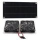 thumbnail image 3 of Kit de ventilador de panel solar, extractor solar portátil, resistente al agua, respetuoso con el medio ambiente, para exteriores, 100W, 12V, panel único, 3 of 5