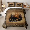 thumbnail image 2 of Erosebridal Bear Animal Twin Quilt Set for Men, Western Rustic Twin Coverlet Set, 2 Pieces, 2 of 7