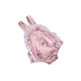 thumbnail image 4 of ITFABS Baby's Girl Casual Romper, Toddler's Rabbit Print Pleats Ruffle Romper, 4 of 8