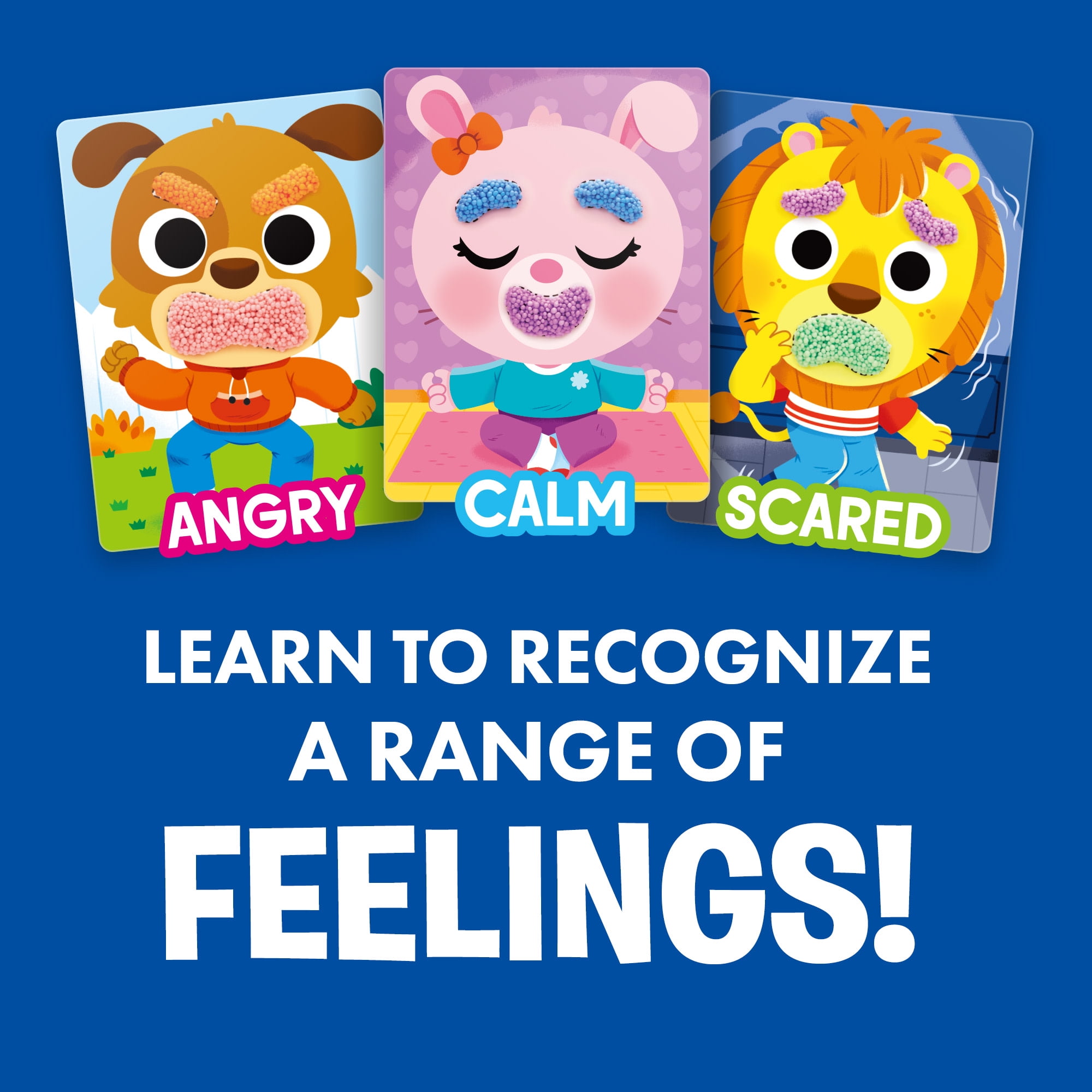 Educational Insights Playfoam Shape & Learn Feelings for Ages 3+, Sensory Shape Sorting Toy