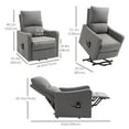 thumbnail image 3 of HOMCOM Power Lift Chair, Electric Recliner Sofa with Remote Control, 3 of 10
