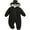 Black, variant on 3-24M Infant Hooded Thick Romper Long Sleeve Zipper Fleece Warm Winter Coat for Baby Toddler Boys Girls