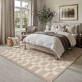 thumbnail image 4 of BERTHMEER 5'x7' Area Rugs for Living Room Bedroom Dining Room Farmhouse Kitchen Office Geometric Modern Rugs Machine Washable Non Slip Indoor Carpets,Beige, 4 of 7