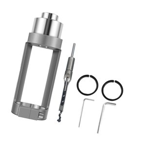 Maoww Square Hole Drill Fixed Bracket with Attachment Bit for Handheld Power Drill 10mm Bit