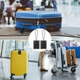 thumbnail image 7 of Luggage Tag - 4 Pack PU Leather Luggage Tags for Suitcases with Name ID Card Travel Tags Labels with Privacy Cover for Baggage Handbag School Bag Suitcase Black, 7 of 7