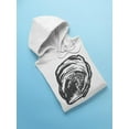 thumbnail image 3 of Astronaut Surfer On A Wave Hoodie Men -Image by Shutterstock, Male Medium, 3 of 4