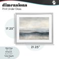 thumbnail image 4 of Stupell Industries Contemporary Muted Horizon Serenity Gray Framed Print Under Glass, 21 x 17, by Riley B, 4 of 8
