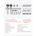 thumbnail image 4 of KFFKFF 8FT Sliding Barn Door Hardware Kit, Supports Up to 330 lbs, Fits Doors 42-48 Inches Wide and 1-3/8 to 1-3/4 Inches Thick, Sturdy Track with J-Style Rollers, 4 of 9