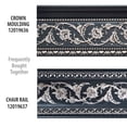 thumbnail image 4 of AFD Home 12019637 94 in. Silver Floral on Black Chair Rail, Black & Silver, 4 of 5