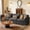 110.2"Corduroy Sofa (No Ottoman), variant on 110.2" Cloud Sectional Couch with L-Shape Chaise,Lofka Modern Modular Sofa with Deep Seat, Upholstered Couches for Living Room Bedroom, Gray (Plush Corduroy Fabric)