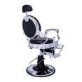 thumbnail image 3 of Sillon de Barberia Vanlig Bergamo Premier Mega Reforzado Color Plateado Redondo, 3 of 5