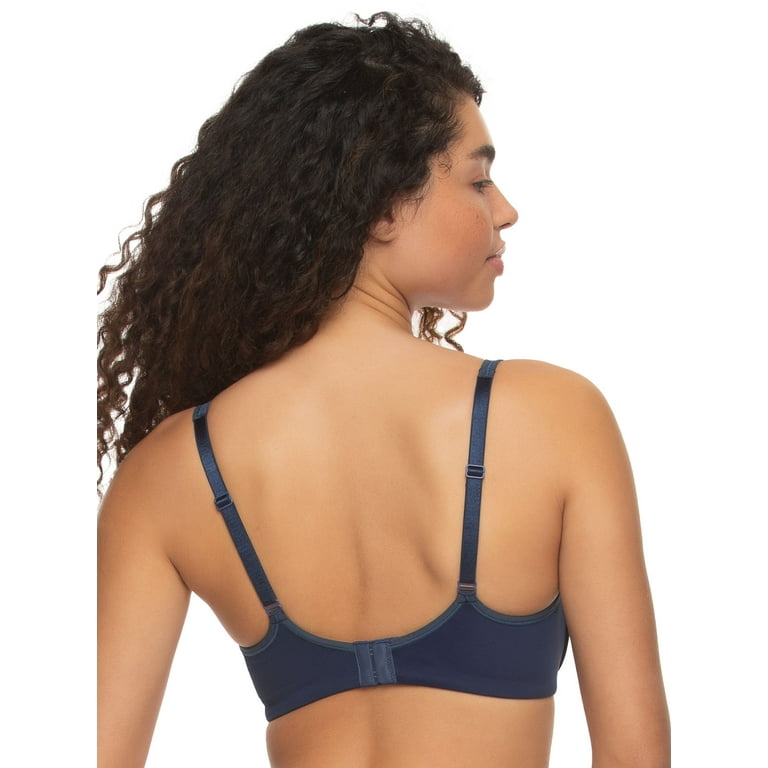 Paramour by Felina | Amaranth Cushioned Comfort Unlined Minimizer Bra  (French Navy, 42D)