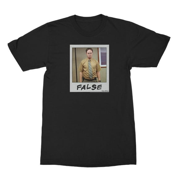 The Office Dwight False Photo Black Adult T-Shirt