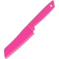 thumbnail image 3 of Heldig Set of 4 plastic kitchen knives with serrated cutting edges - plastic knives - Kids Safe Chef nylon knife / children's chef's knife for fruit, bread, cakes, salads, 3 of 5